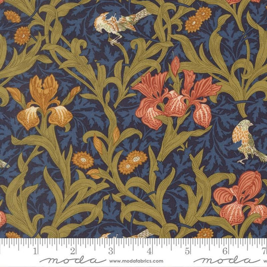 Moda Fabrics Morris Muse Twilight 13380 14 by Barbara Brackman 100% Cotton