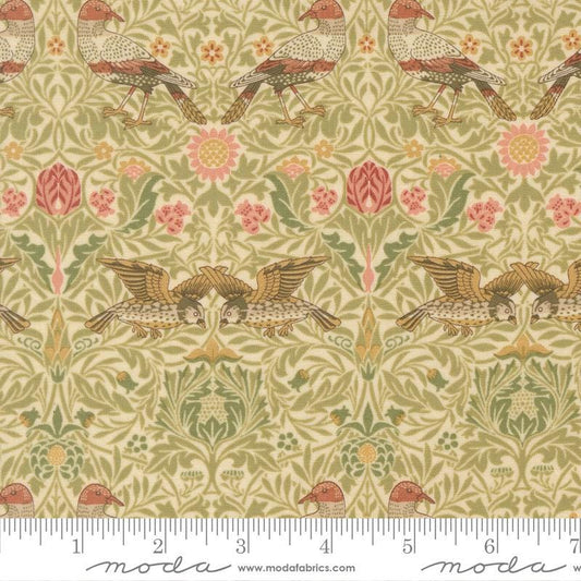 Moda Fabrics Morris Muse Parchment 13381 11 by Barbara Brackman 100% Cotton
