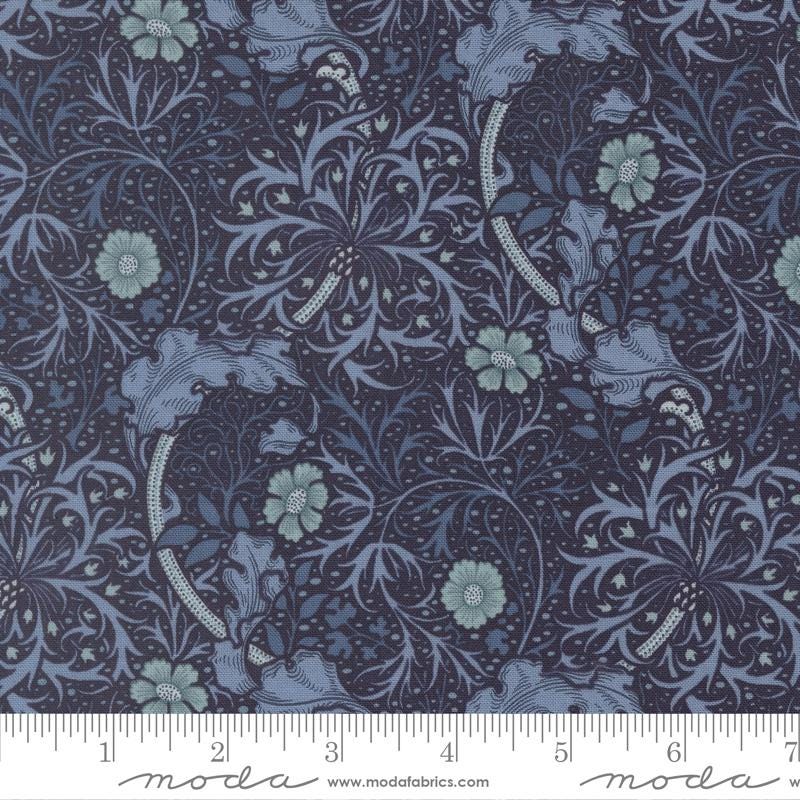 Moda Fabrics Morris Muse Twilight 13382 15 by Barbara Brackman 100% Cotton