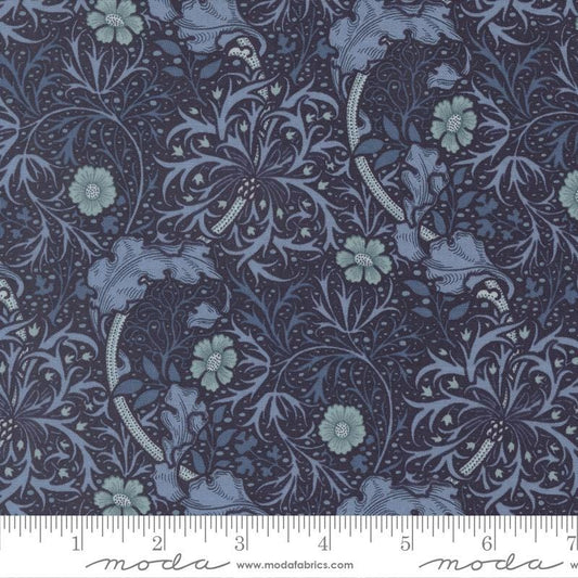 Moda Fabrics Morris Muse Twilight 13382 15 by Barbara Brackman 100% Cotton