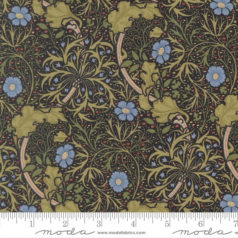 Moda Fabrics Morris Muse Ebony 13382 16 by Barbara Brackman 100% Cotton