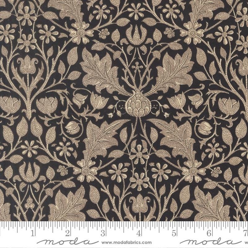 Moda Fabrics Morris Muse Ebony 13383 17 by Barbara Brackman 100% Cotton