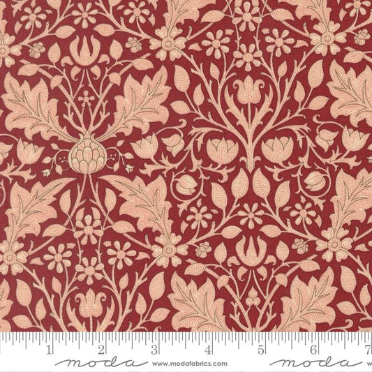 Moda Fabrics Morris Muse Russet 13383 18 by Barbara Brackman 100% Cotton