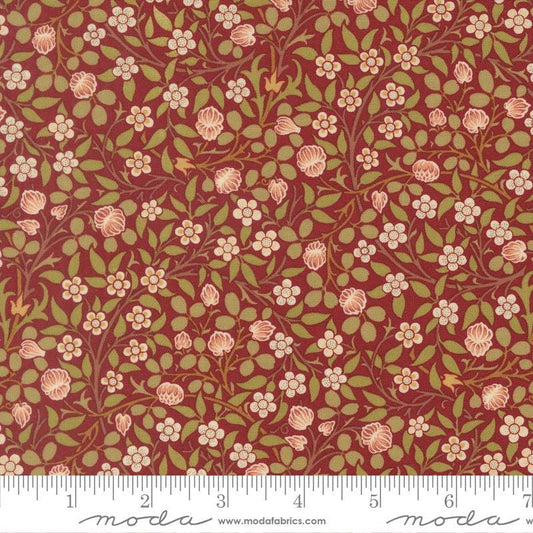 Moda Fabrics Morris Muse Russet 13385 16 by Barbara Brackman 100% Cotton