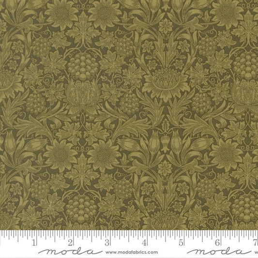 Moda Fabrics Morris Muse Sage 13386 12 by Barbara Brackman 100% Cotton