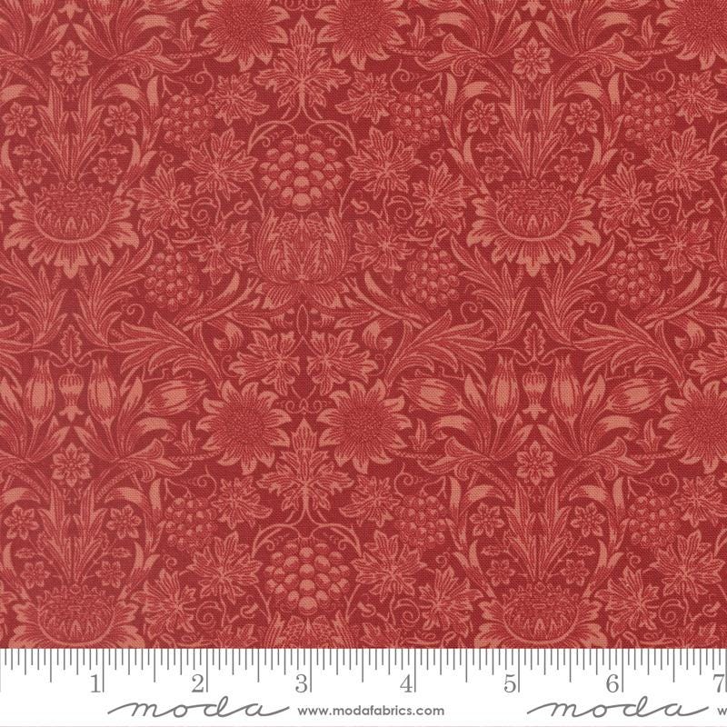 Moda Fabrics Morris Muse Russet 13386 16  by Barbara Brackman 100% Cotton