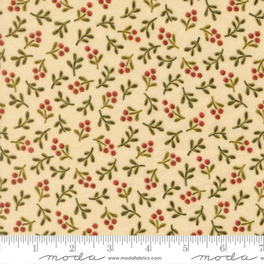 Moda Merry Manor metallic 2025Cream 33866 11M Holiday Christmas fabric 100% Cotton Fabric