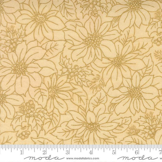 Moda Merry Manor metallic 2025Cream 33862 11M Holiday Christmas fabric 100% Cotton Fabric