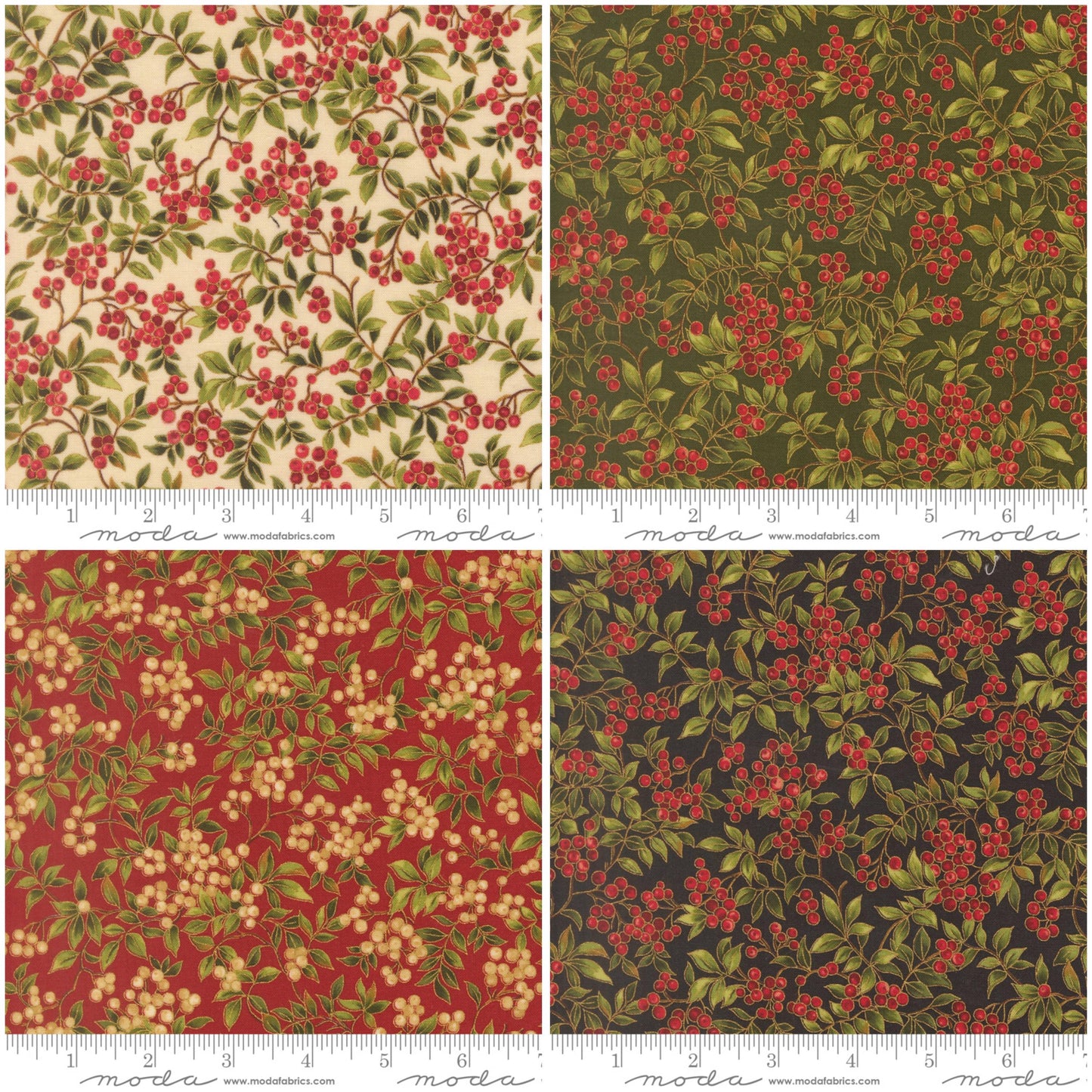 Moda Merry Manor Metallic 2025 Pre-cuts 26 prints 100% cotton