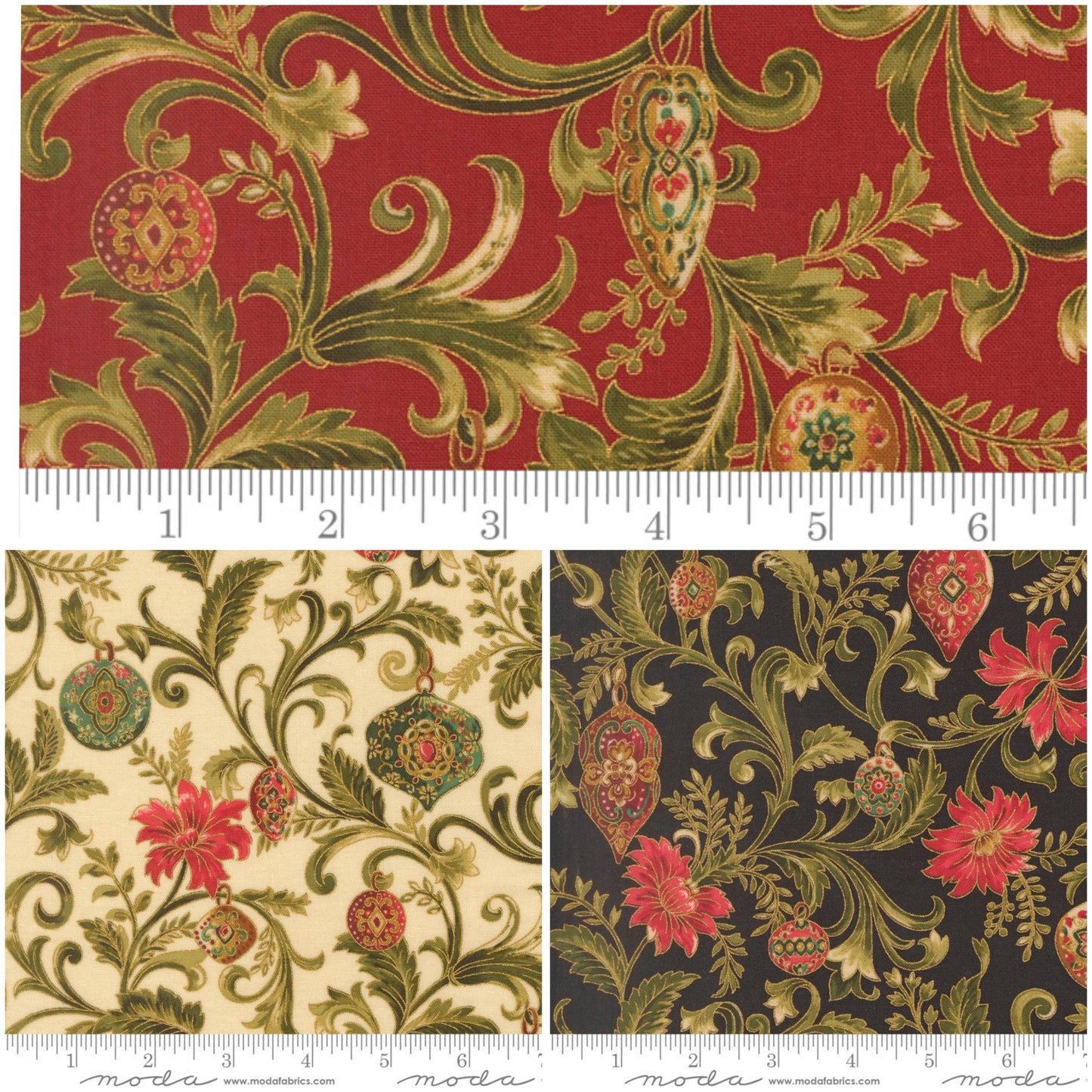 Moda Merry Manor Metallic 2025 Pre-cuts 26 prints 100% cotton