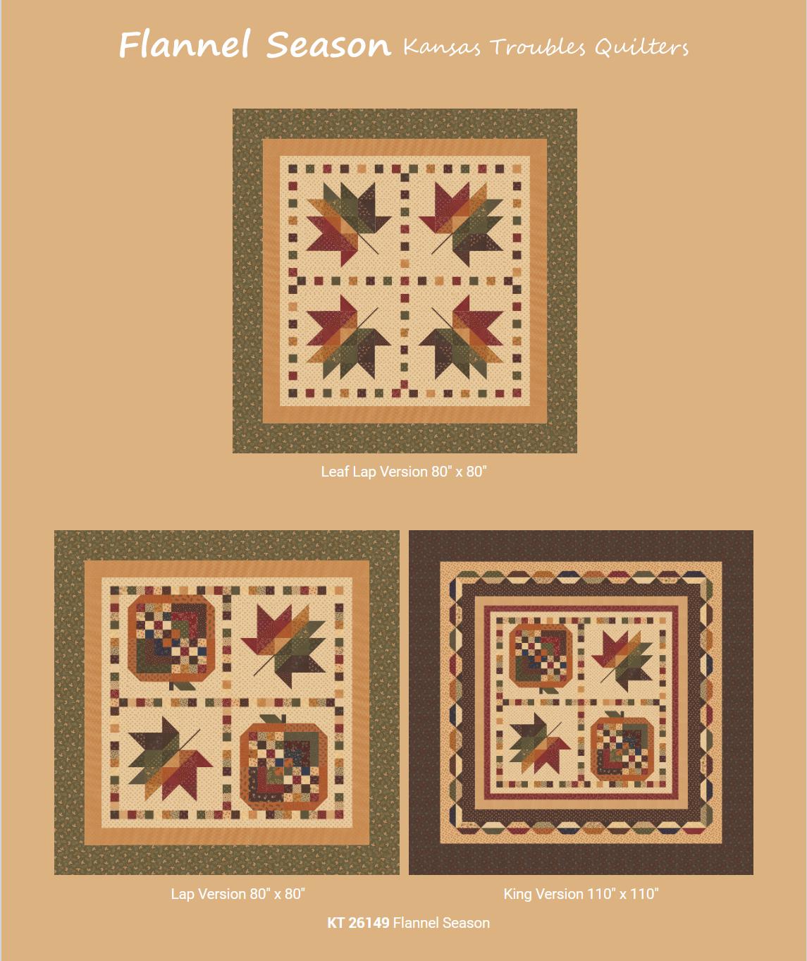 Moda Fabrics Kansas Troubles Flannel Season Grass 9840 15F 100% Cotton fabric