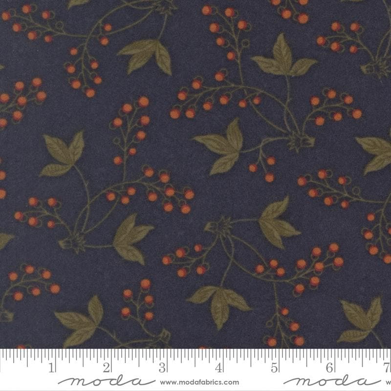 Moda Fabrics Kansas Troubles Flannel Season Indigo 9840 14F 100% Cotton fabric