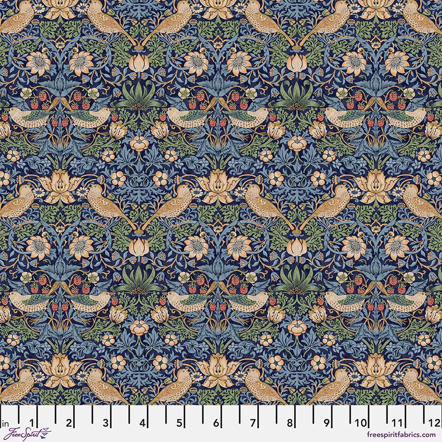 ORIGINAL MORRIS Mini Strawberry Thief Navy PWWM002.NAVYX from Free Spirit Fabrics William Morris fabric 100% Cotton