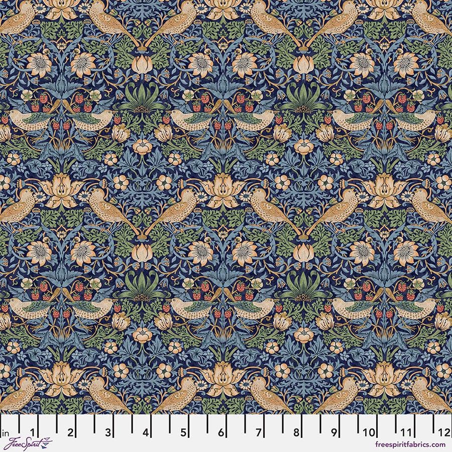ORIGINAL MORRIS Mini Strawberry Thief Navy PWWM002.NAVYX from Free Spirit Fabrics William Morris fabric 100% Cotton
