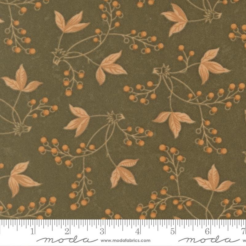 Moda Fabrics Kansas Troubles Flannel Season Grass 9840 15F 100% Cotton fabric