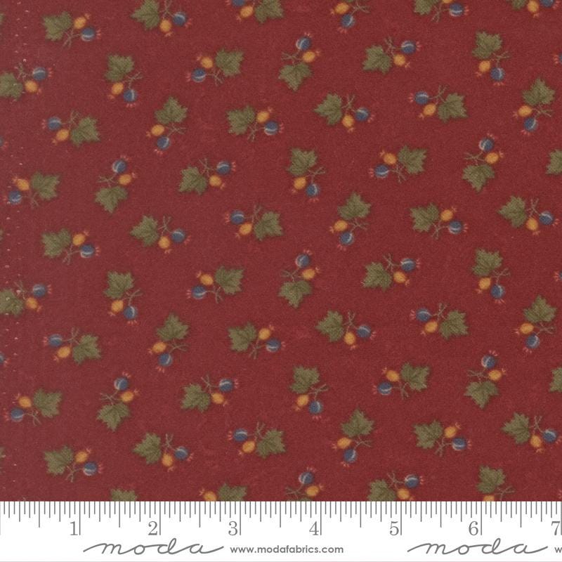 Moda Fabrics Kansas Troubles Flannel Season Barn Red 9843 13F  100% Cotton fabric