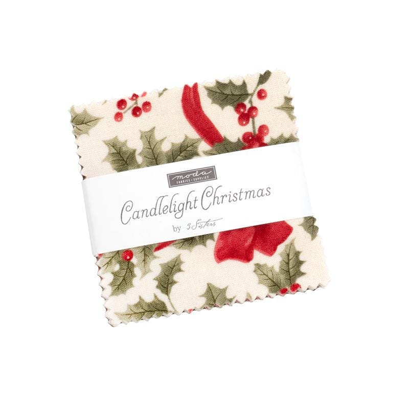 Moda Candlelight Christmas Charm pack 44420PP 5" square 42 pcs Pre-cut by  Three Sisters 100% cotton