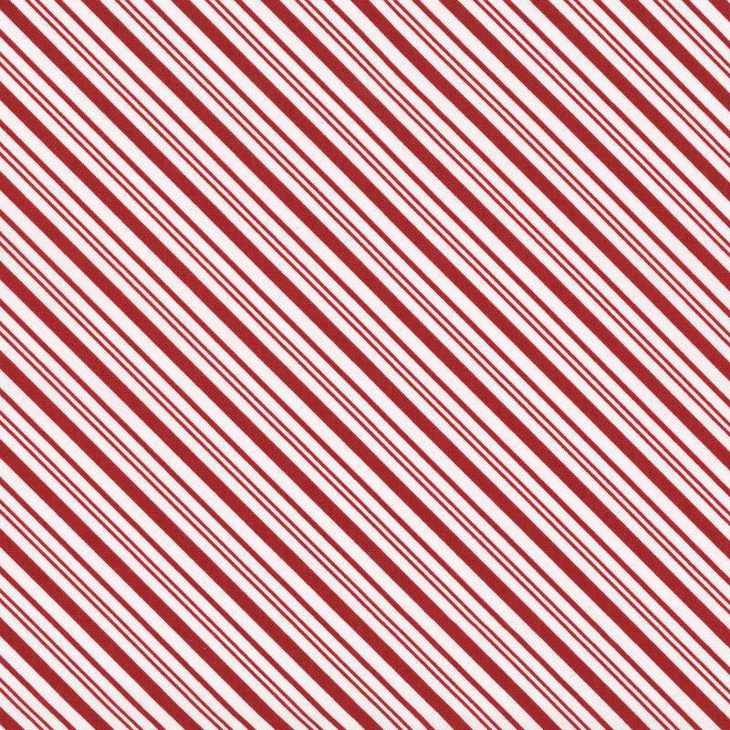 Riley Blake A Perfect Winter C17995-RED stripes by Lori Whitlock 100% cotton fabric