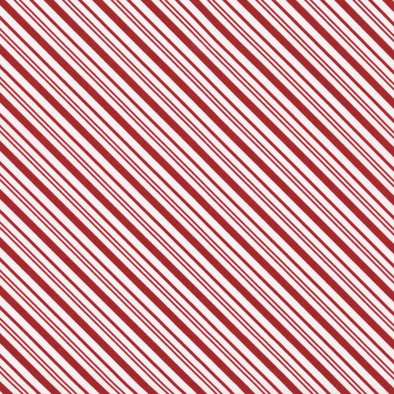 Riley Blake A Perfect Winter C17995-RED stripes by Lori Whitlock 100% cotton fabric