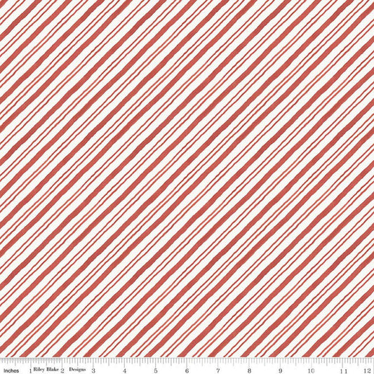 Riley Blake Holiday Spirit Stripes Red C17465-RED  100% cotton fabric