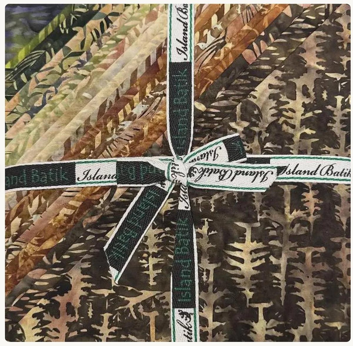Island Batik Whispering Woods-ST / Stack layer cake from Lumin Fabrics 42 pcs 10" squares 100% cotton batik