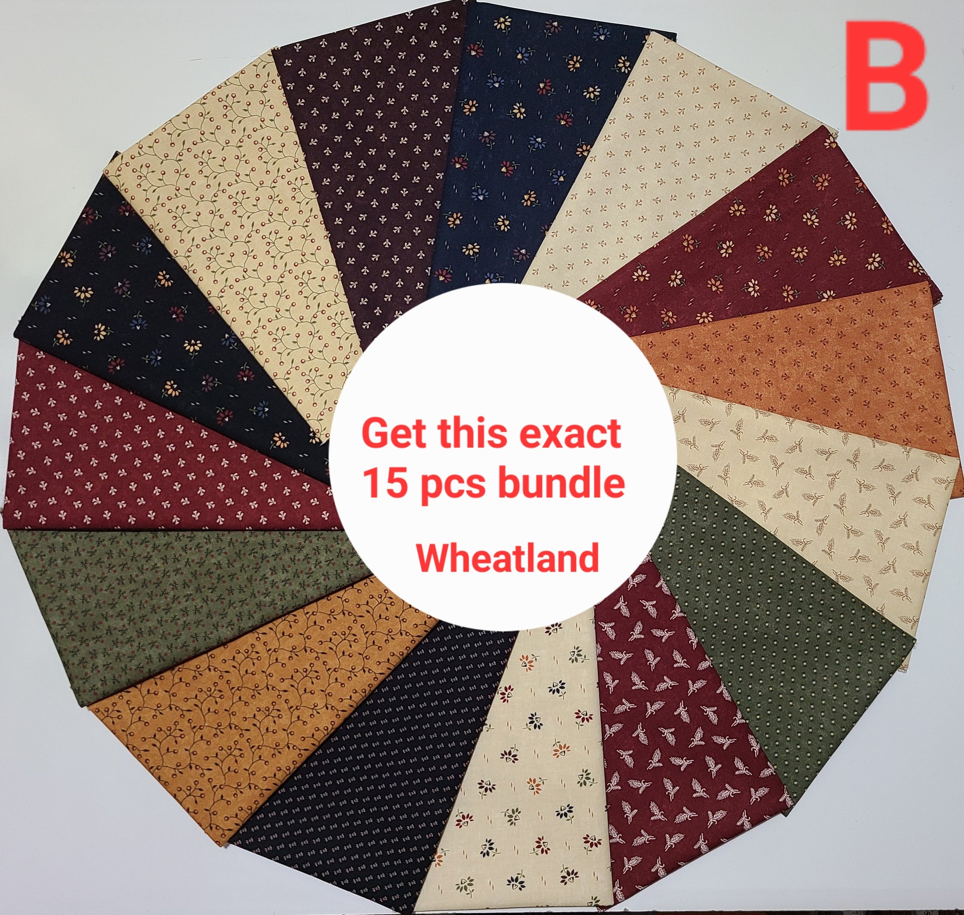 Kansas Troubles by Moda pre-cut  various Fat Quarters bundles Assorted Floral Flowers Classic quilting Cotton Fabrics