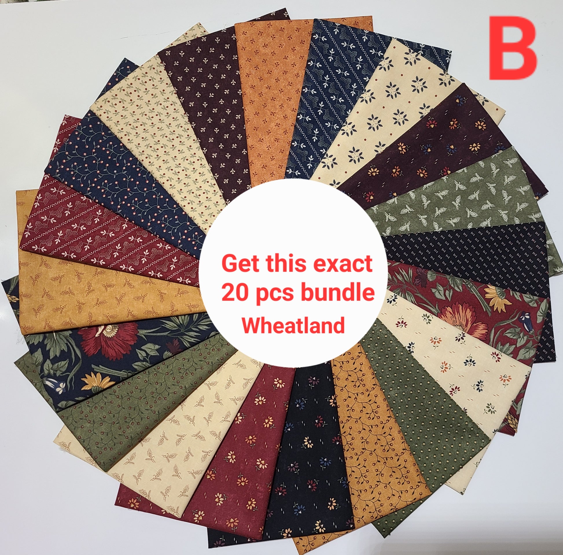 Kansas Troubles by Moda pre-cut  various Fat Quarters bundles Assorted Floral Flowers Classic quilting Cotton Fabrics