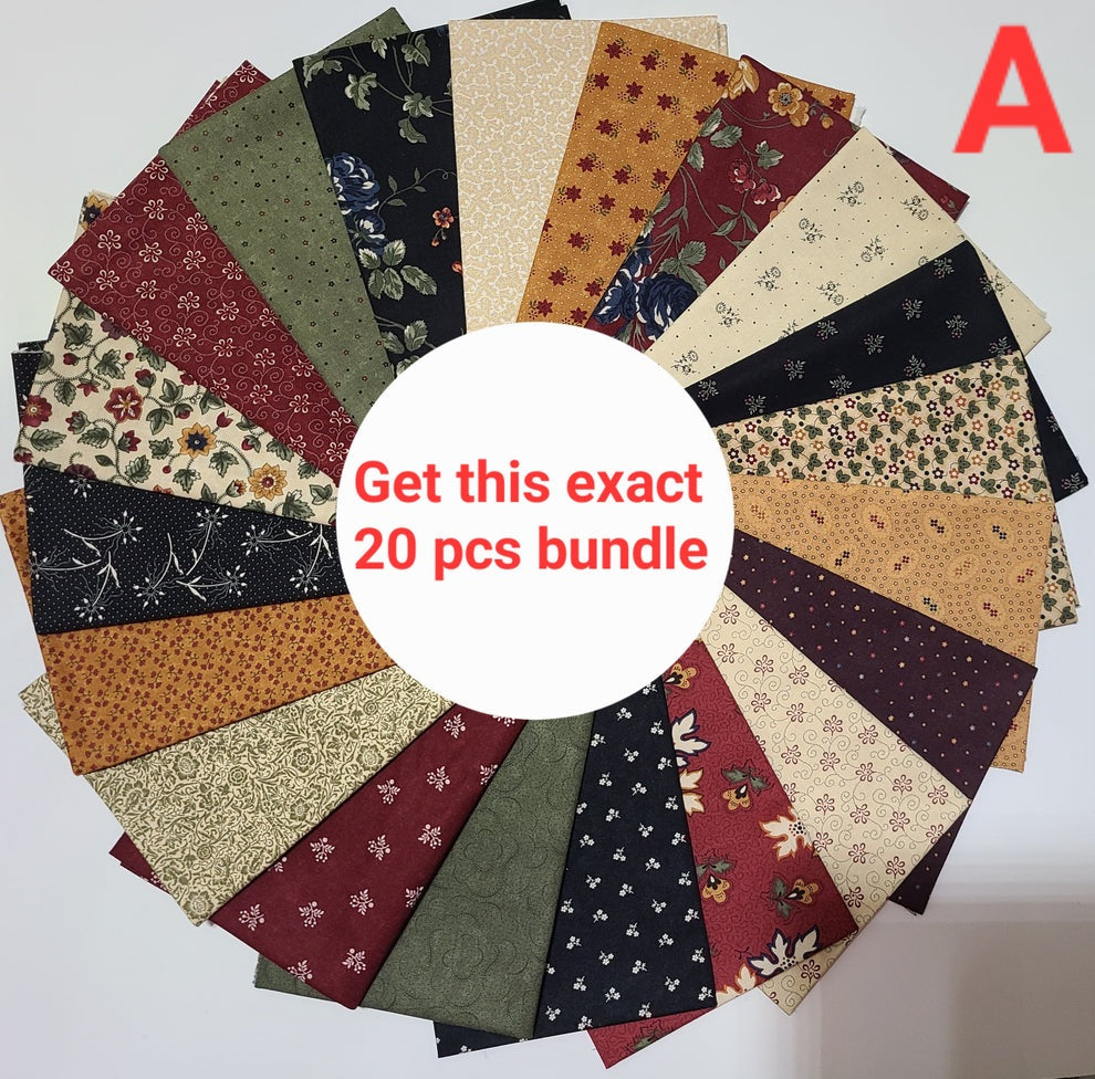 Kansas Troubles by Moda pre-cut  various Fat Quarters bundles Assorted Floral Flowers Classic quilting Cotton Fabrics